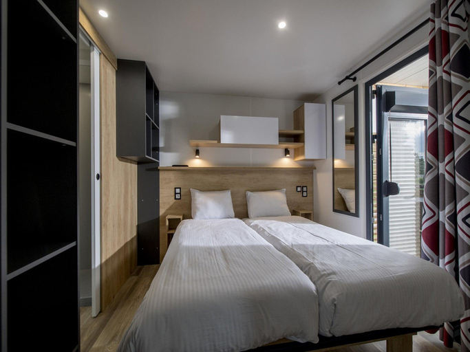 Bedroom 2, Lodge in Netherlands with Pool  Veranda, Buren