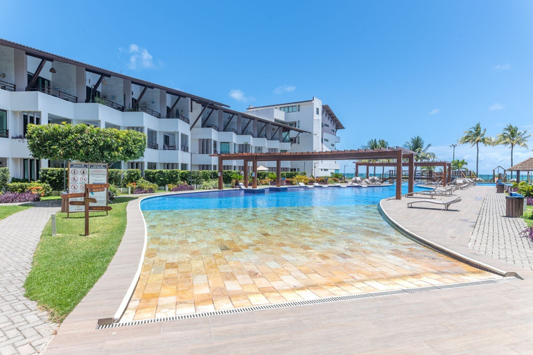 Pool 3, Flat beira mar-Com Churrasq-SH133, Tamandaré