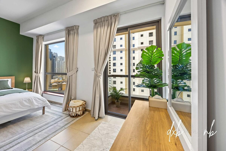 Bedroom 3, Pistachio Pecan | Sea View | Luxury JBR Apartment, Dubai