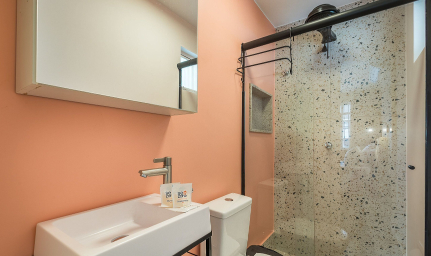 Bathroom, Fully Equipped Studio in Asa Norte Edl0106, Brasília