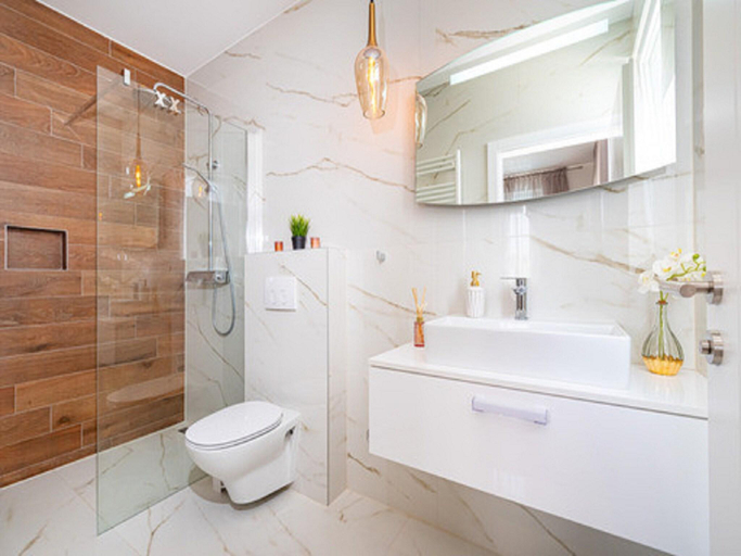 Bathroom, Villa in Zaton with swimming pool, Nin