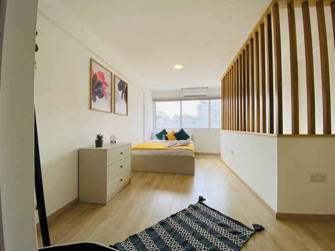 Bedroom 2, Pink Flamingo 1-BR Apartment in Larnaca, Larnaca