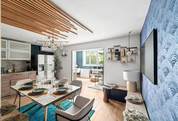 Dining 5, Appartement Design Porte de Paris avec parking, Hauts-de-Seine