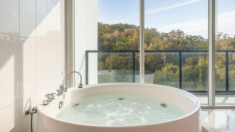 Bathroom 4, Gyeongju Lineview Poolvilla, Gyeongju