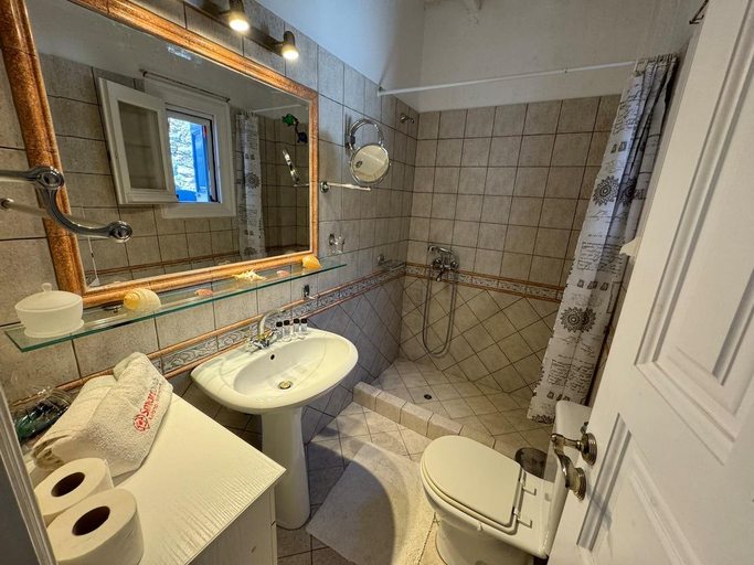 Bathroom 2, Elia Oasis 2 Bd Magic Villa w Panoramic Sea Views, South Aegean