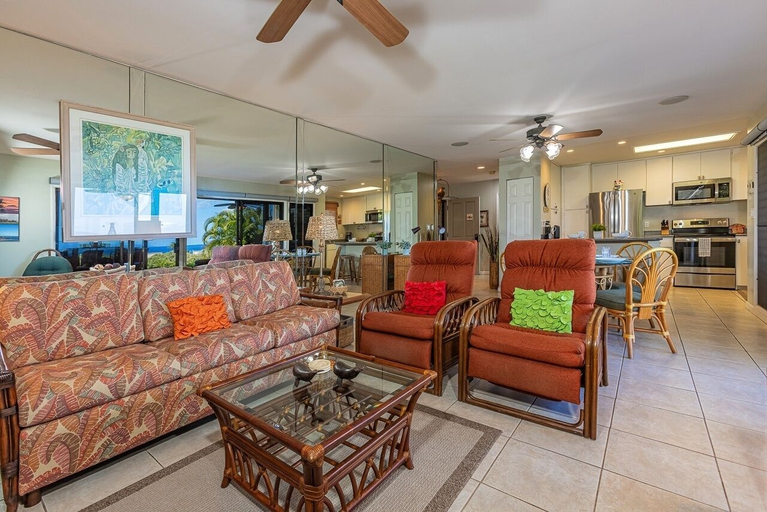 Living area 3, Wailea Ekolu 803 1 Bedroom Condo, Maui