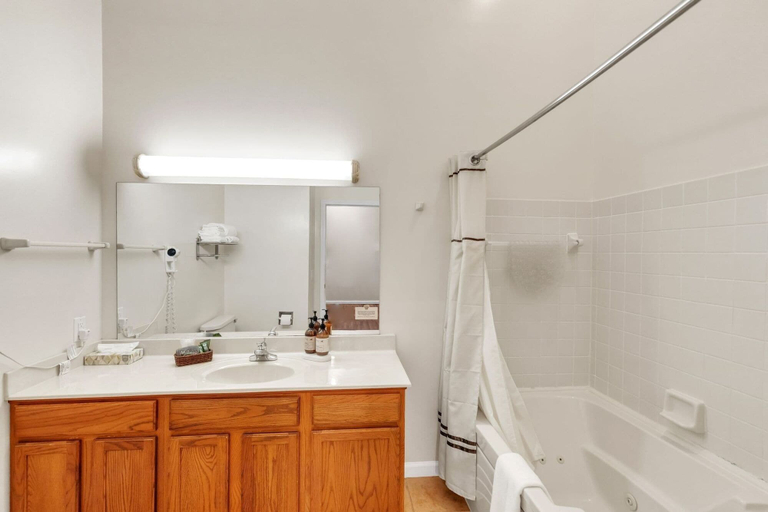 Bathroom 3, 3rd Floor Front Side Penthouse Suite - 302 by Grand Wood Suites, Brown