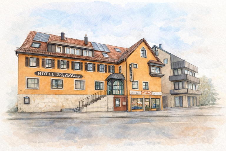 Exterior & Views, Hotel Waldhorn, Stuttgart