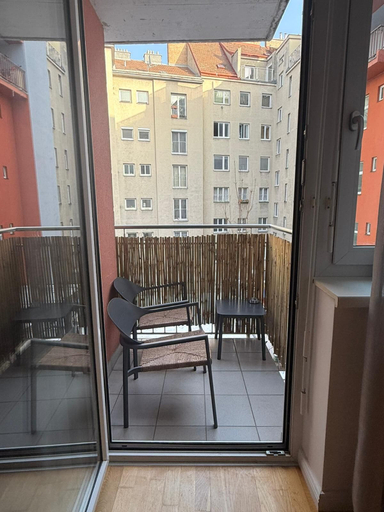 Balcony view, Central Area 1BR Apartment With Balcony, Wien
