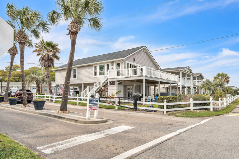 Exterior 3, Coastal Camelot - Walk To Surfside Beach 2 Bedroom Duplex, Horry