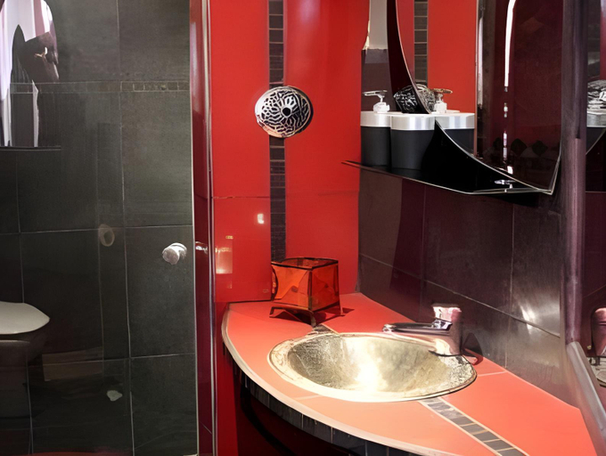 Bathroom, Riad Kantarell, Marrakech