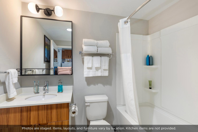 Bathroom 3, Uptown Suites Extended Stay Denver CO -Westminster, Adams
