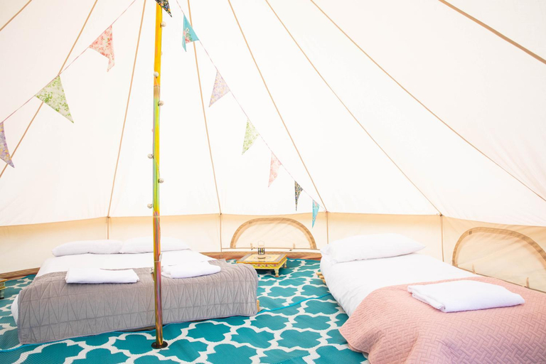Bedroom 2, Glamping at Hay Festival, Powys