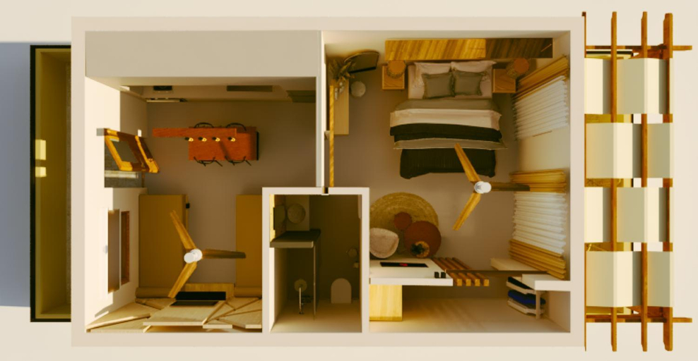 Bedroom, Niki Apartments, Crete