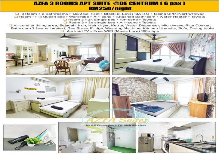 Bedroom, AZ 3Rooms Apartment at De Centrum Bangi-Putrajaya, Sepang