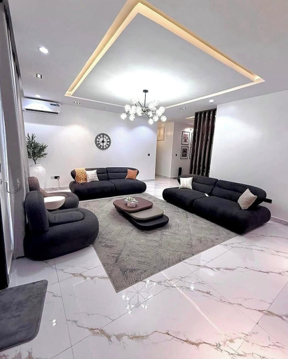 Living area 5, Homely Apartment, AbujaMun