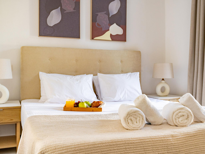 Bedroom 2, Sanders Paros Gardens - Sweet 1-Bdr Apt w Patio, South Aegean
