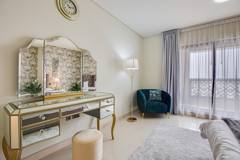 Bedroom, Luxury Apartments at Balqis Residence, Dubai