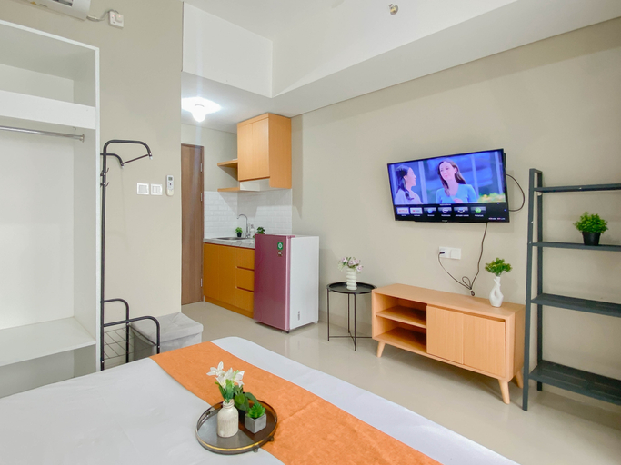 Bedroom 5, Modern Studio Apartment near SICC at Royal Sentul Park By Travelio, Bogor