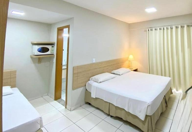 Bedroom 3, No CALDAS NOVAS FLAT VOCE IRA TER MOMENTOS ESPETACULARES!, Caldas Novas