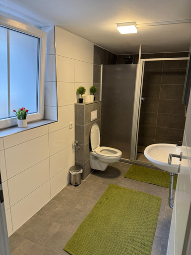 Bathroom, CityApartment Platinum mit Balkon bzw,Terrasse, Bielefeld