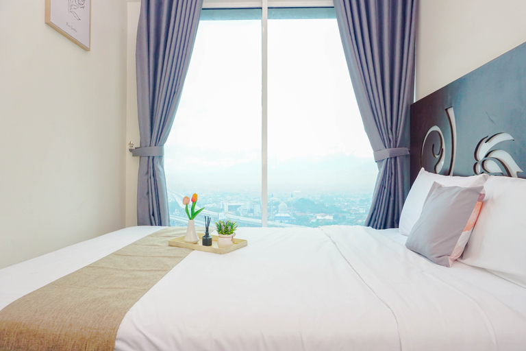 Bedroom 5, Basic Look 2BR Apartment at Grand Kamala Lagoon By Travelio, Bekasi