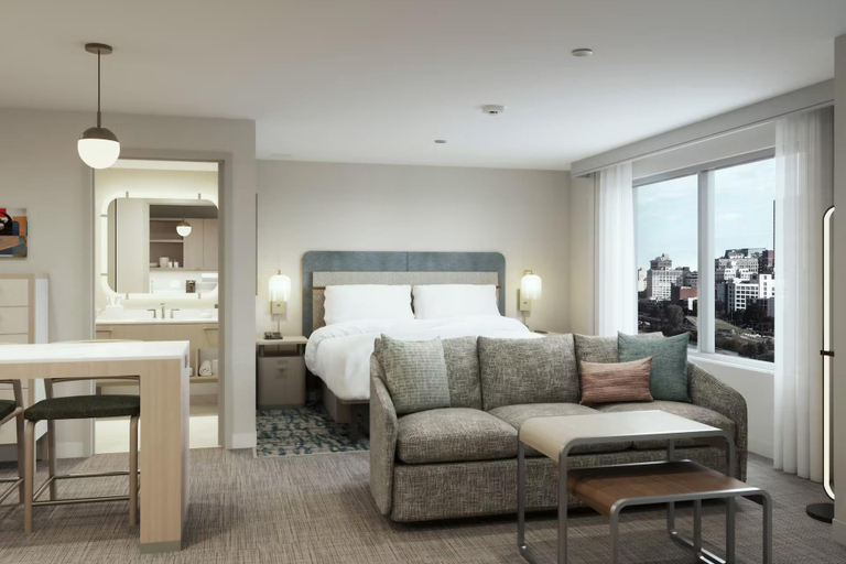 Bedroom, Homewood Suites By Hilton Corpus Christi Downtown, Nueces