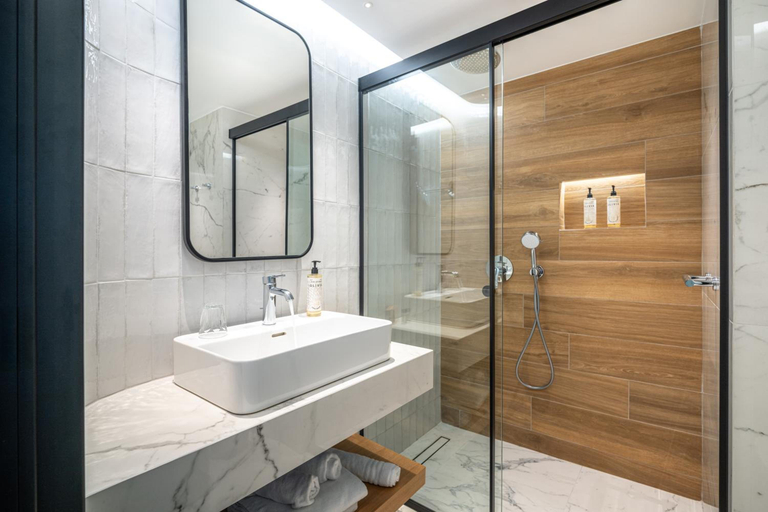 Bathroom 5, Agapi Beach Resort, Crete