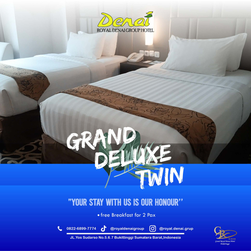 Grand Royal Denai Hotel Syariah Room Type - Grand Deluxe Twin