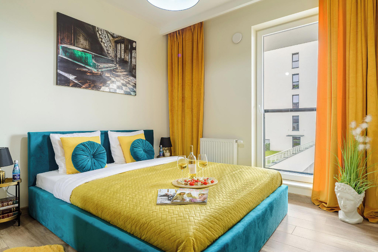 Bedroom 2, Lumina I Stylish 2BR Apartments with Balcony I Parking, Łódź