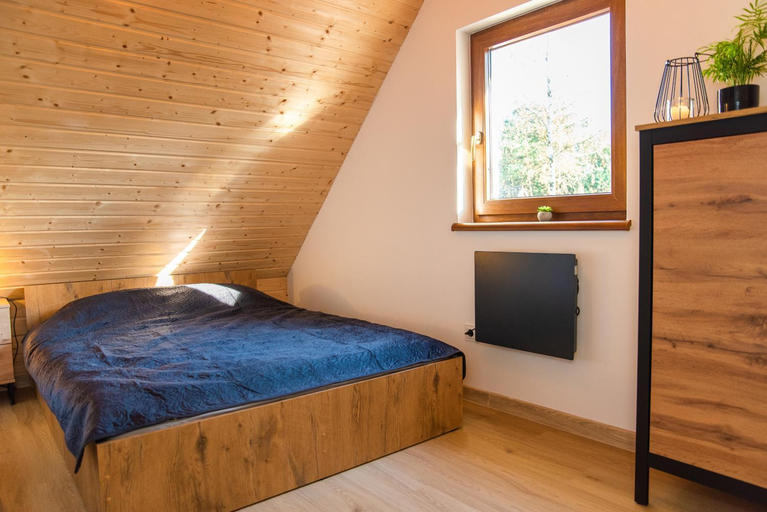 Bedroom, Domek Julia z bania ruska i sauna, Kartuzy