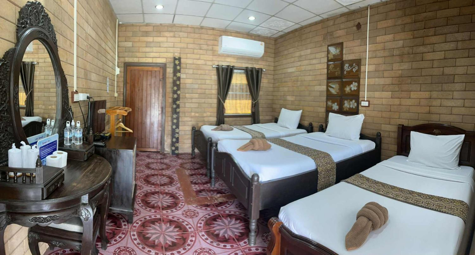 Bedroom, เรือนแฝด Brook view, Pai