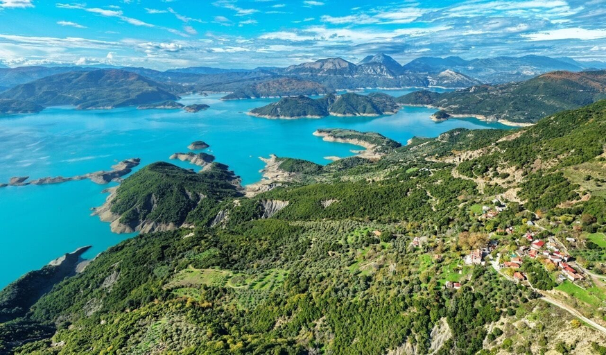 Aerial view 3, Lake Kremasta Hotel, Central Greece