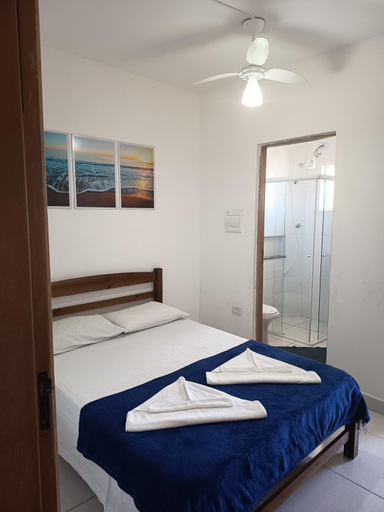 Bedroom 1, Pousada Peruibe Frente ao Mar - Suites, Kitnets e Apto, Peruíbe