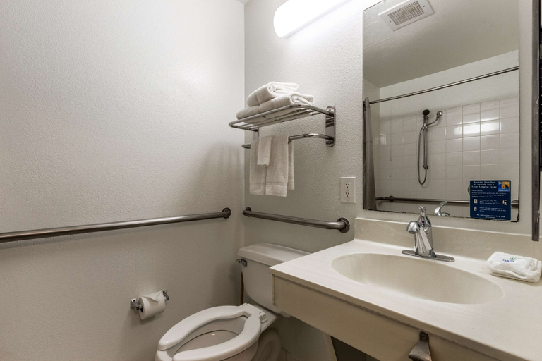 Bathroom 4, Studio 6 Tempe, AZ, Maricopa