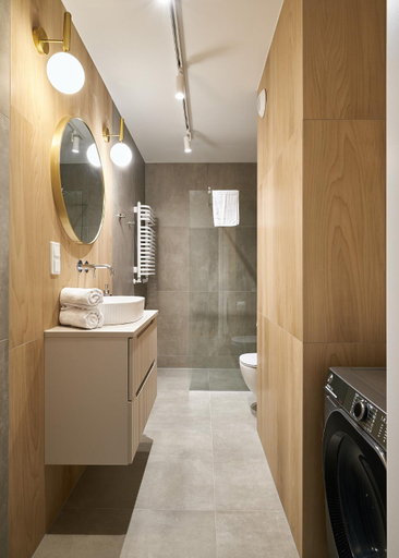 Bathroom, Apartamenty niedaleko dworca od WroclawApartament-pl, Środa Śląska