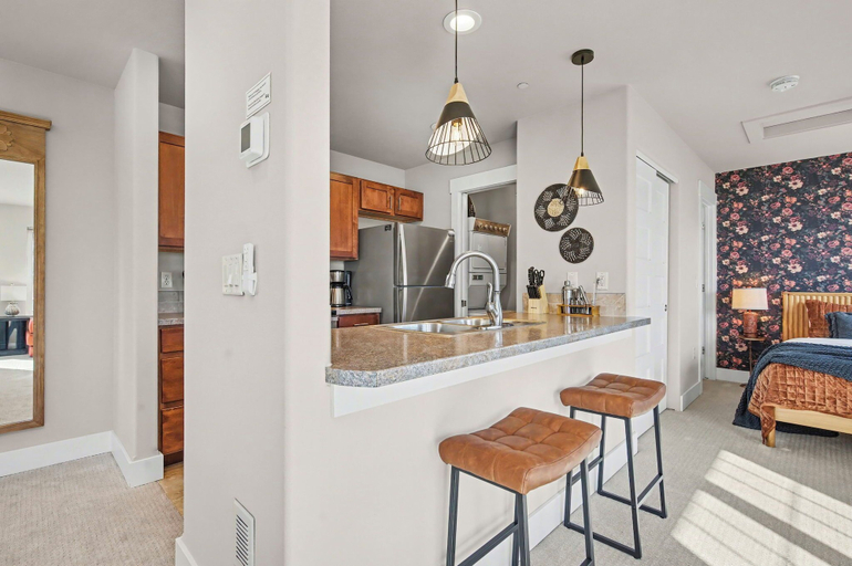 Private kitchen 2, Modern Urban Retreat Near Old Town Fire Pit, Arcade, Bikes, Larimer