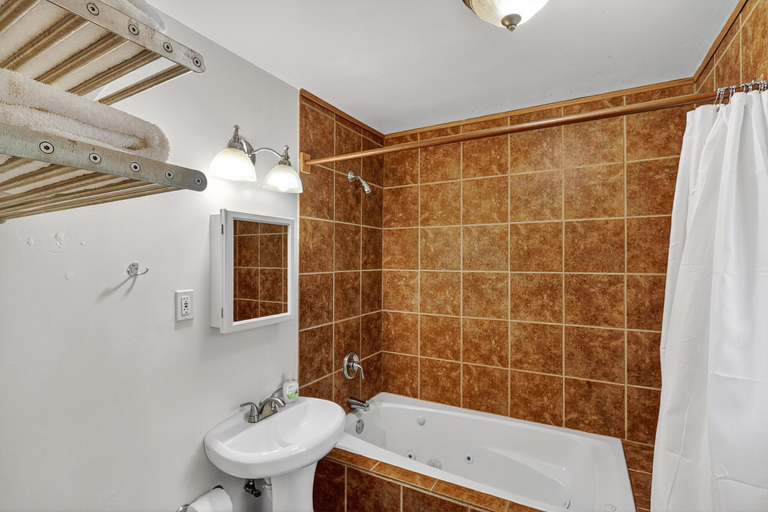 Bathroom, Rouge Cobb Mountain Hotel - Cabin 3, Lake