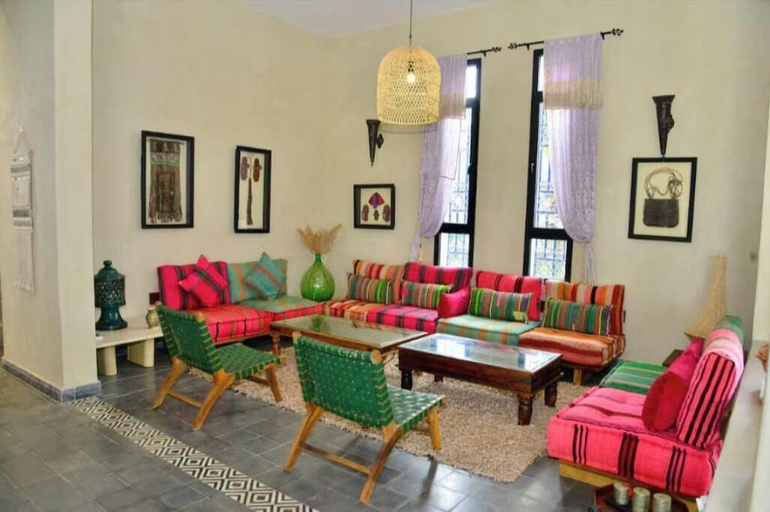 Living area, Meezane Farmhouse, El Jadida