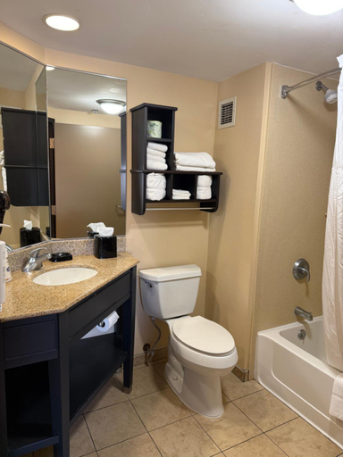 Bathroom 5, Hampton Inn Harrisburg/Grantville/Hershey, Dauphin