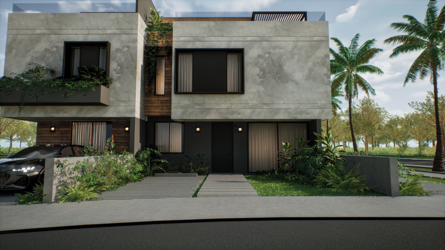 Front of property 4, Tanki Flip Townhouses