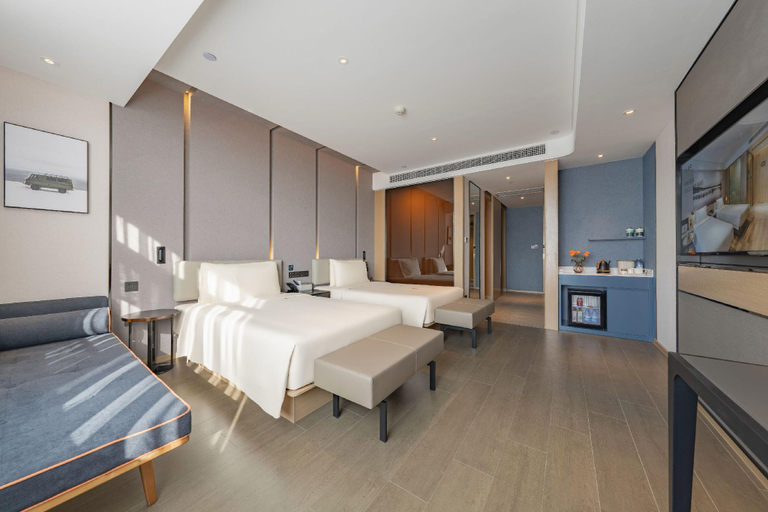 Bedroom 2, Atour Hotel Kunshan North Changjiang Road Baoyu Square, Suzhou