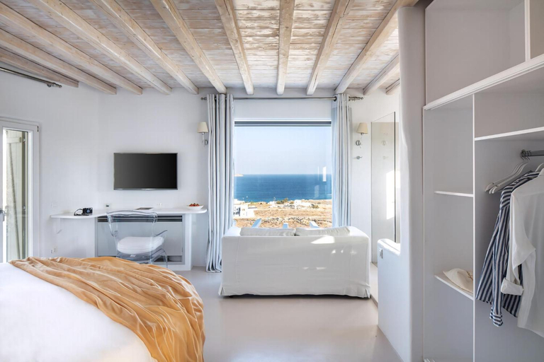 Bedroom 3, Spectacular Kalafatis Villa 5 Bedrooms Villa Vibhu Private Jacuzzis, South Aegean