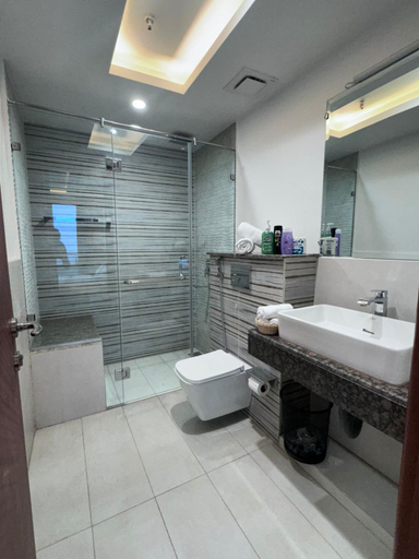 Bathroom 2, Luxury one bed Apartment in Gold Crest Mall And Residency DHA Lahore, Lahore
