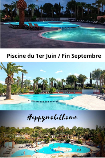 Sport & Beauty, HappyMobilhome Argeles-sur-mer -plage a 500m- Camping 4 etoiles Del Mar, Pyrénées-Orientales