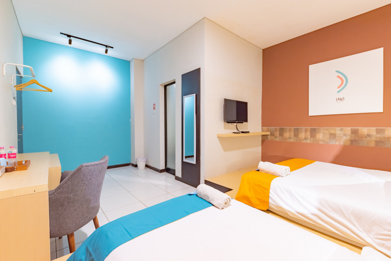Bedroom 2, Sans Hotel Good Wish Semarang, Semarang