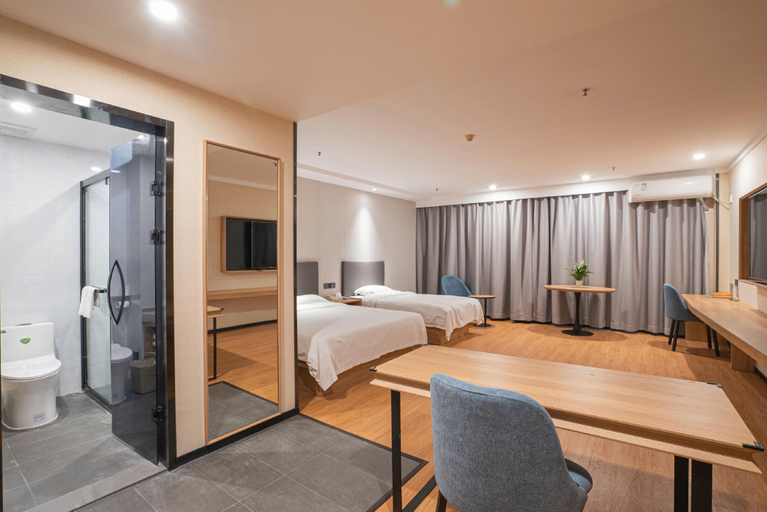 Bedroom, GreenTree Inn Yangzhou Shouxihu South Gate Hotel, Yangzhou