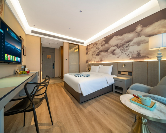 Bedroom 3, Jining Rencheng District Huojulu Lan'ou International Hotel, Jining