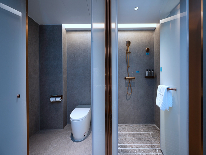Bathroom 2, Zhuzhou Wanda Plaza Lan'ou Hotel, Zhuzhou