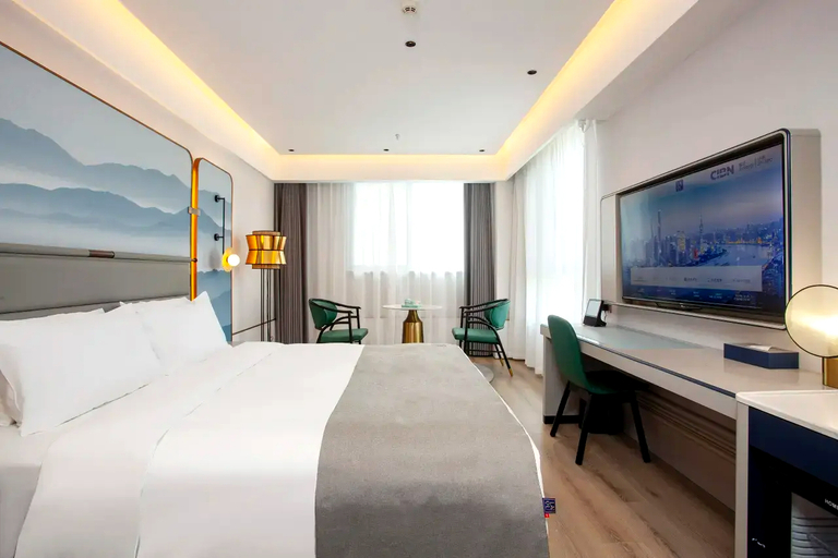 Bedroom 3, Suqian Yangbei Canal Harbor Lan'ou Hotel, Suqian